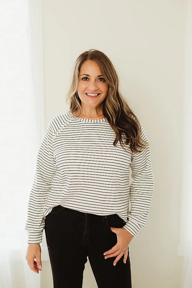 Striped Raglan Top