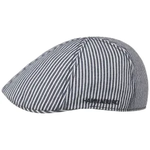 Stripes Cotton Flat Cap by Hammaburg