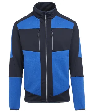 Strong Blue/Navy - E-Volve unisex knit-effect stretch mid-layer