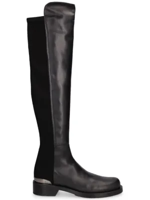 Stuart Weitzman   40mm 5050 Bold Logo leather boots 