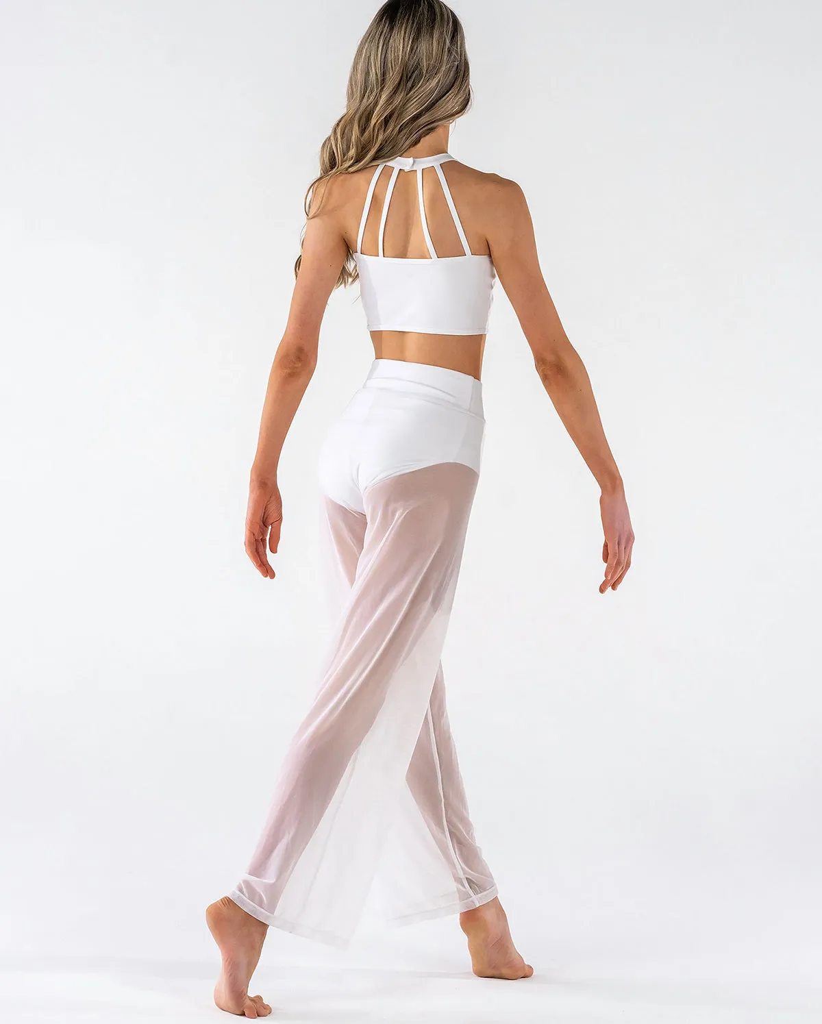 Studio 7, MESH PERFORMANCE PANTS, White, Adults, ADMP01