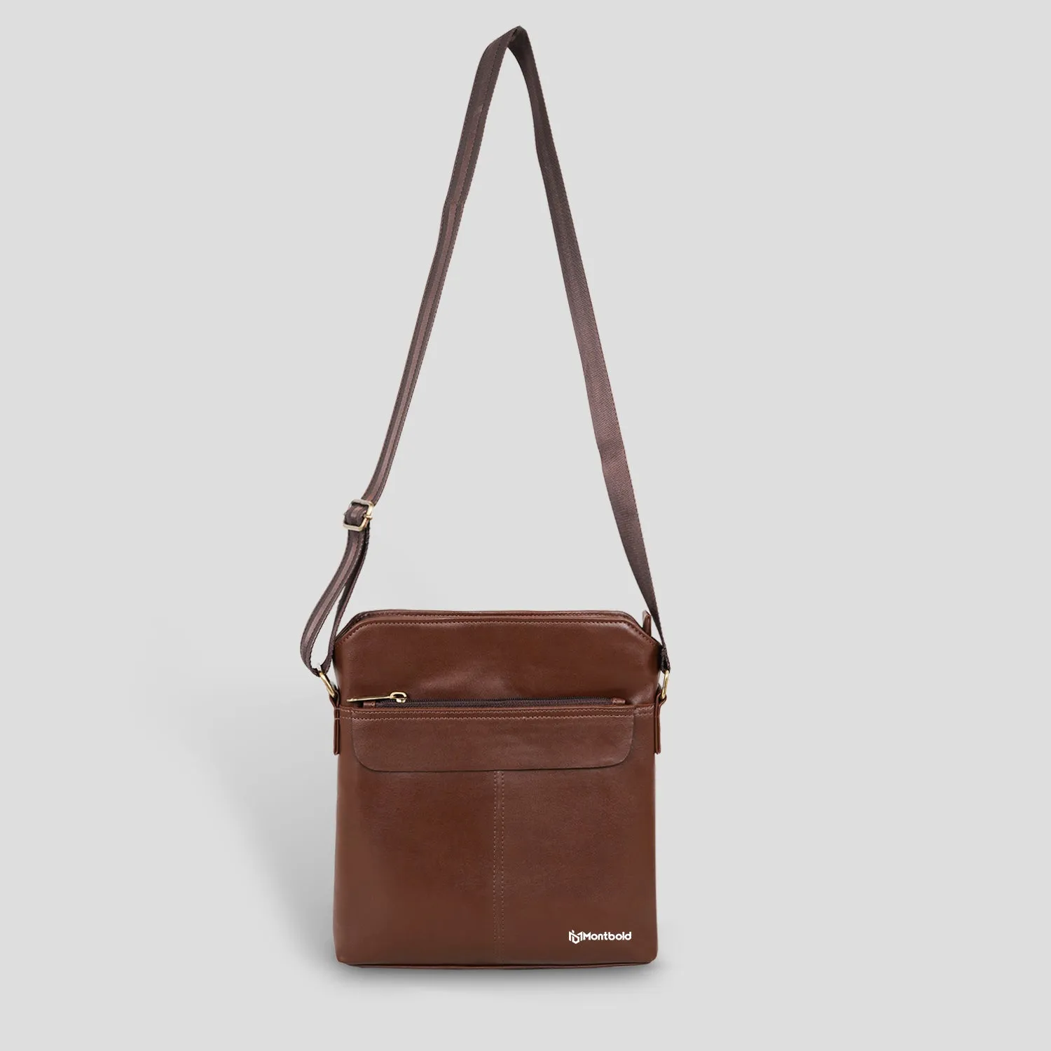 Stylish Brown Sling Bag for Him & Her
