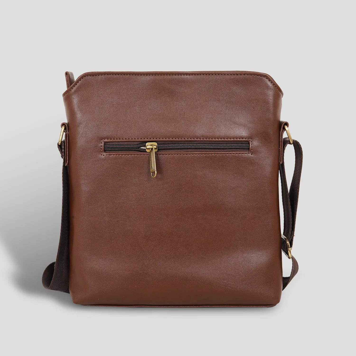 Stylish Brown Sling Bag for Him & Her