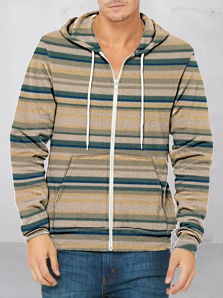 Stylish Colorful Stripe Hoodie