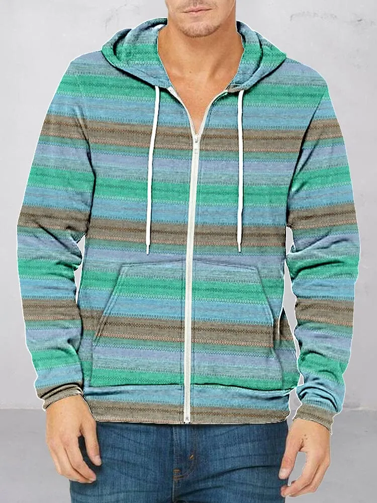 Stylish Colorful Stripe Hoodie