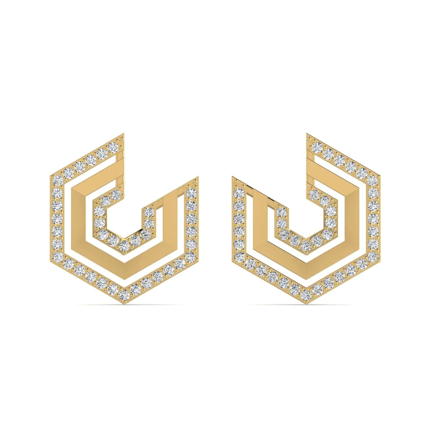 Stylish Lab Diamond Stud Earring