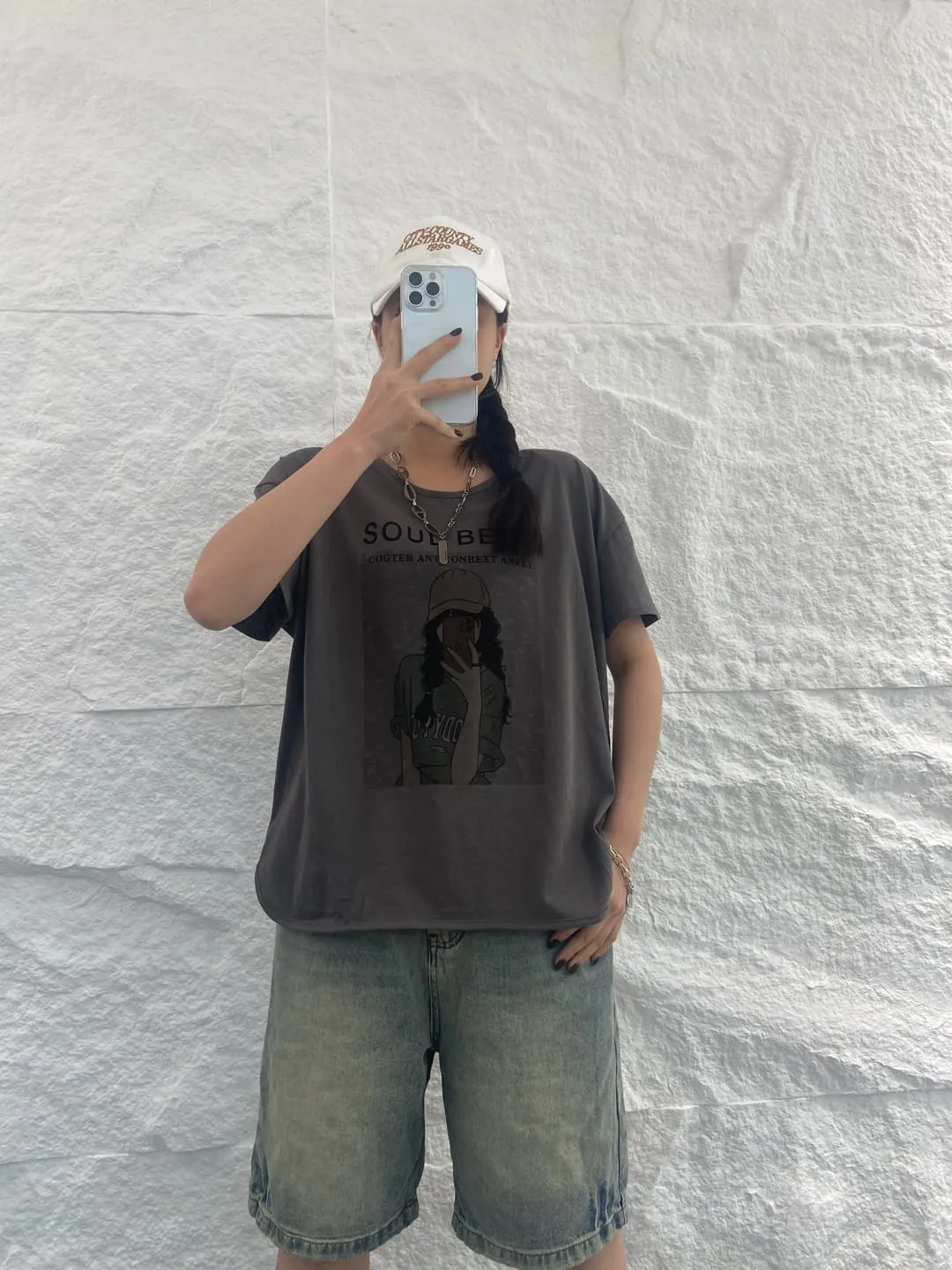 Summer cotton figure tshirt top
