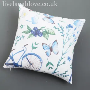 Summer Garden Fabric Cushion Cover - 45cm (Pad Not Included)