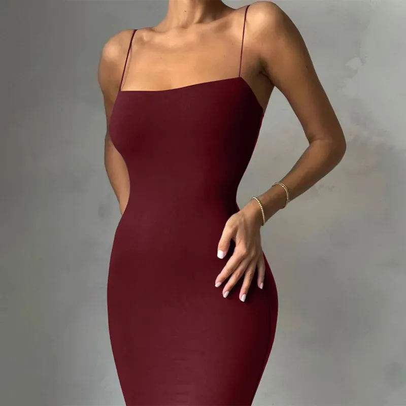Summer Strapless Bodycon Party Dress
