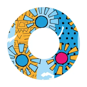 Summer Suns Patch  Tape Designed for the FreeStyle Libre 2