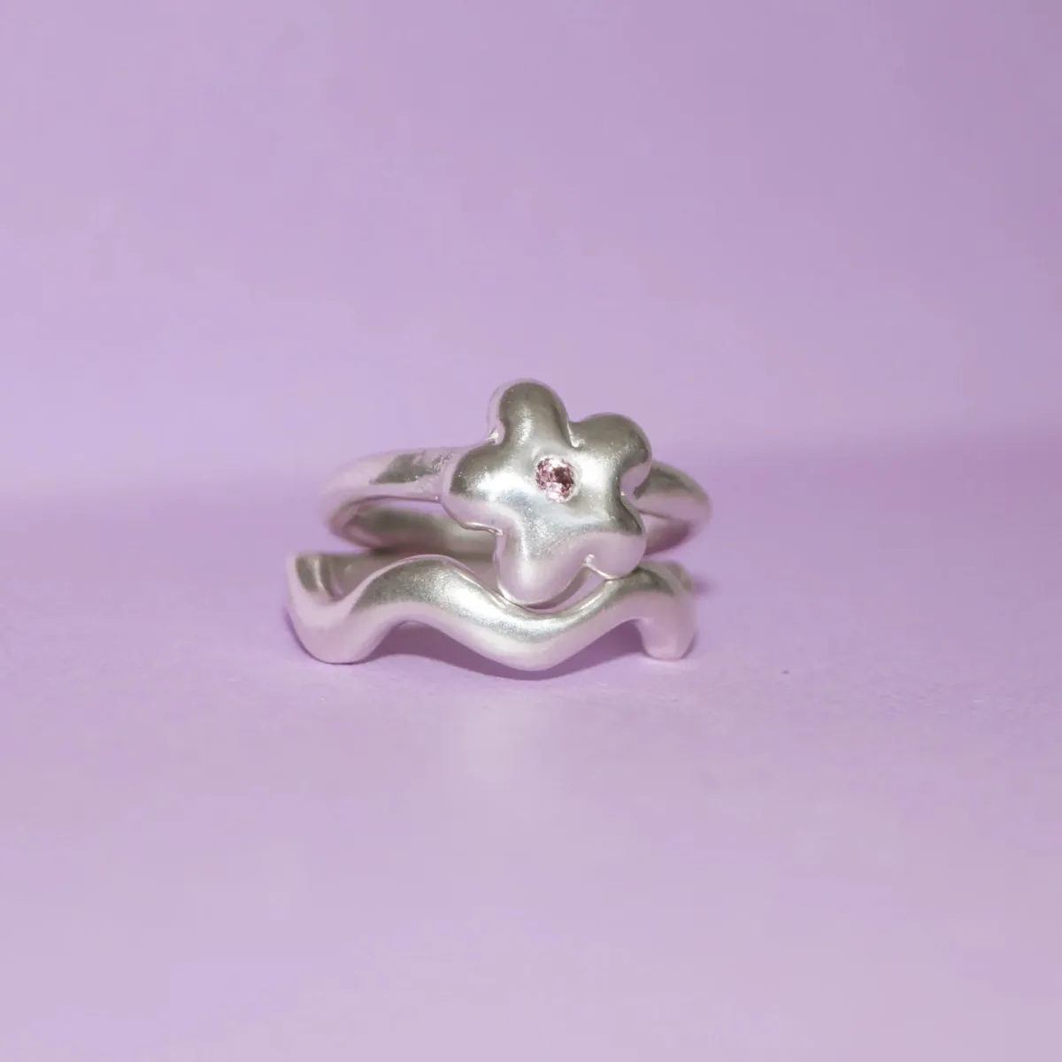Sunday Feel Daisy Ring (Silver)