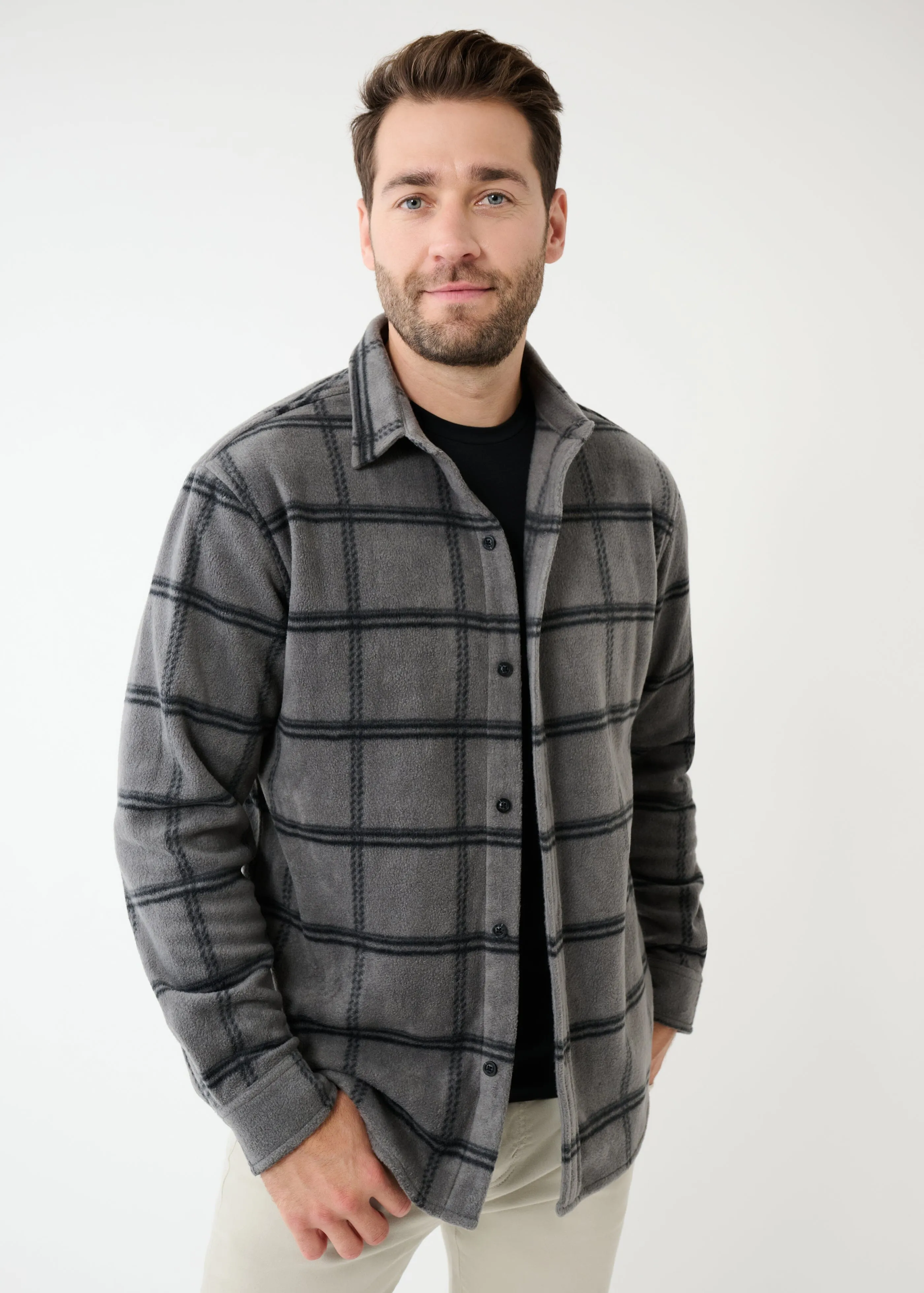Sunday Shirt Jacket | Grey Check