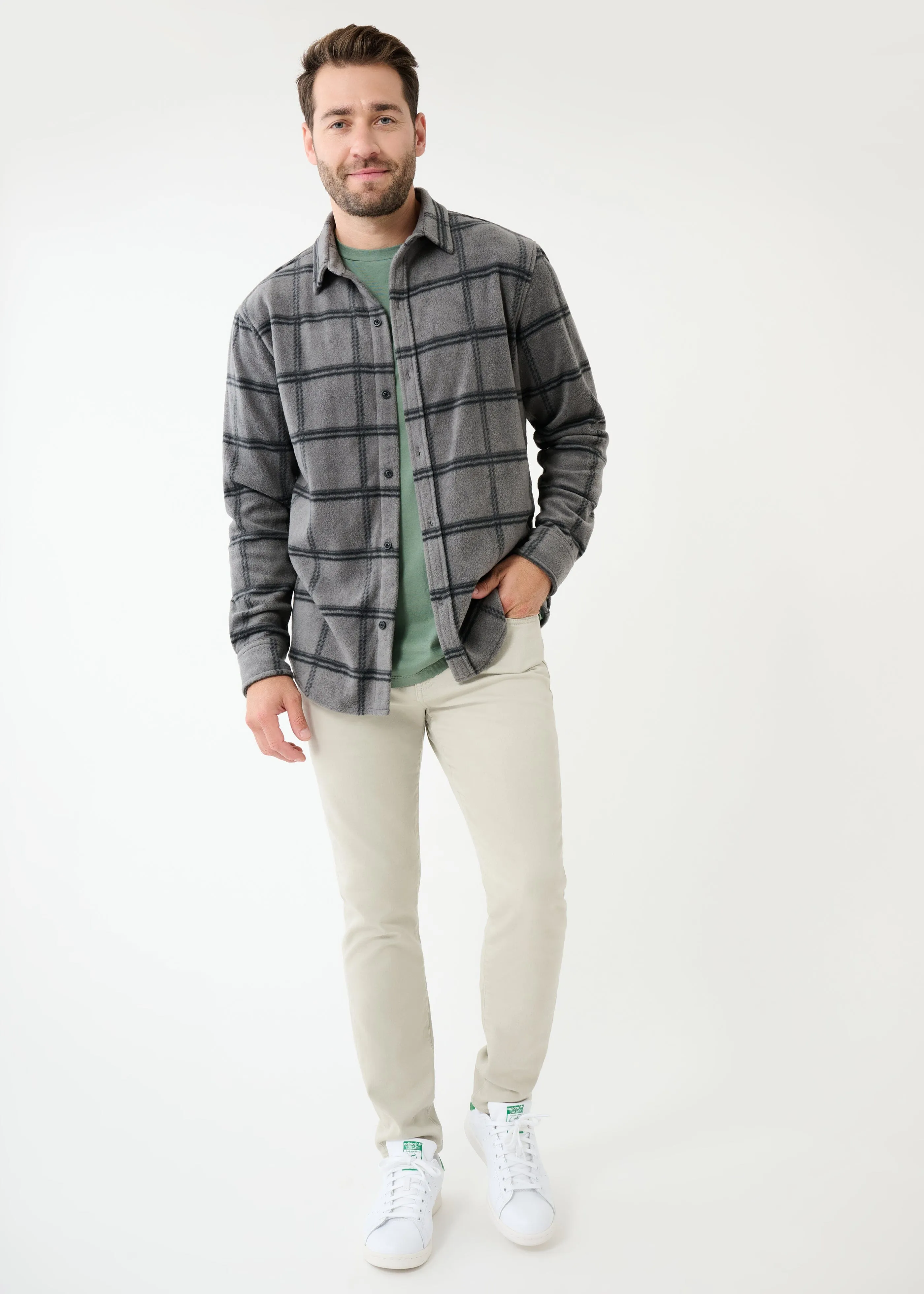 Sunday Shirt Jacket | Grey Check