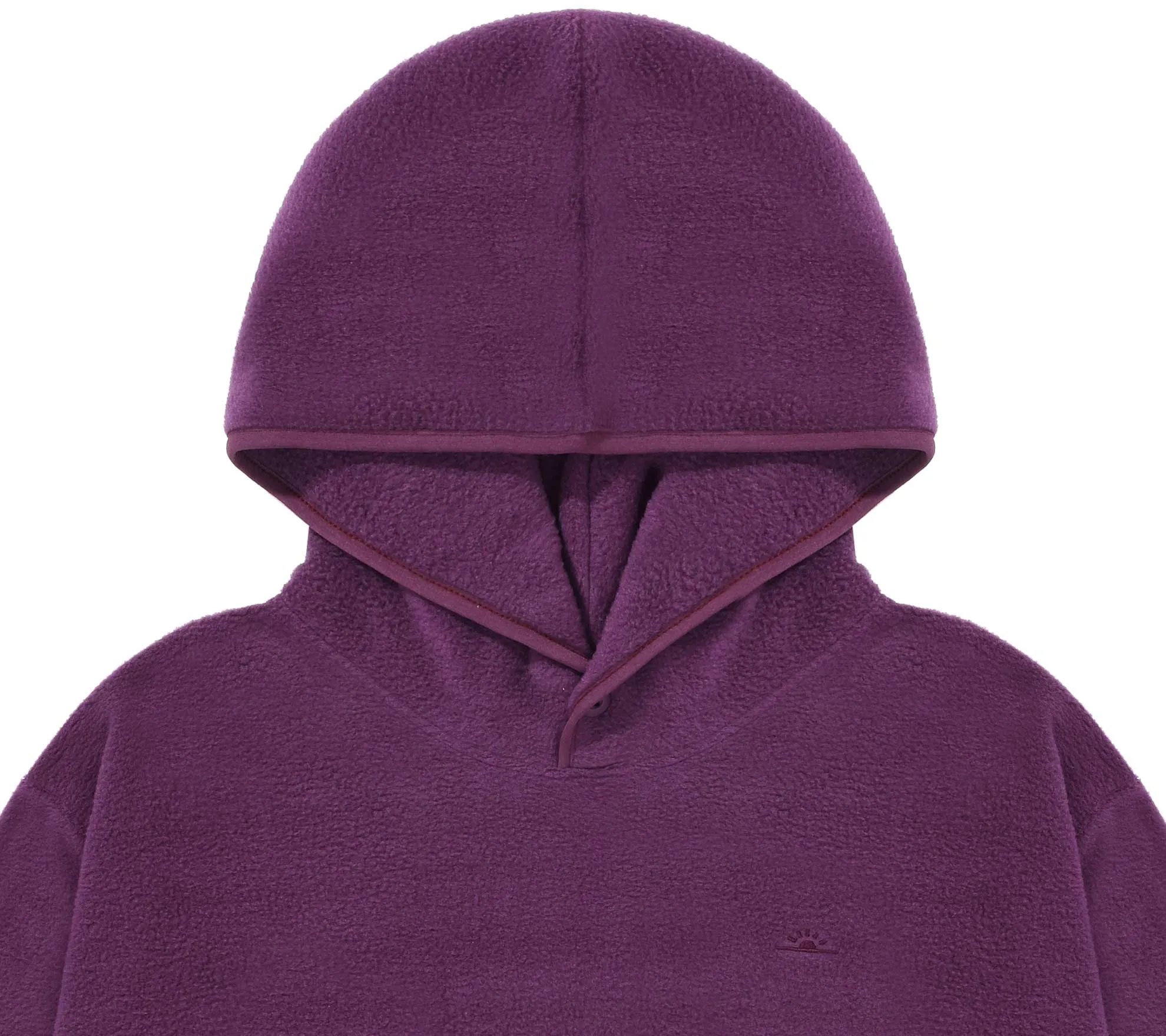 Sunrise Fleece Snap Hoodie | Purple