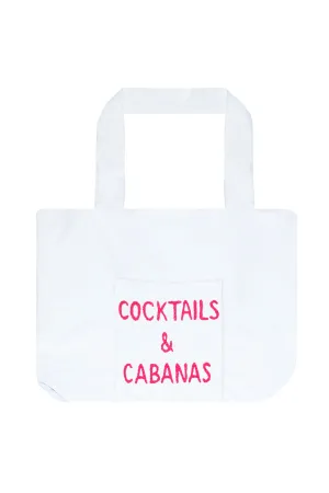 Sunseeker Take Away Tote Bag - Cocktails & Cabanas Embroidery