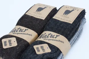 Superwarme Alpaka Socken ~ 2 Paar