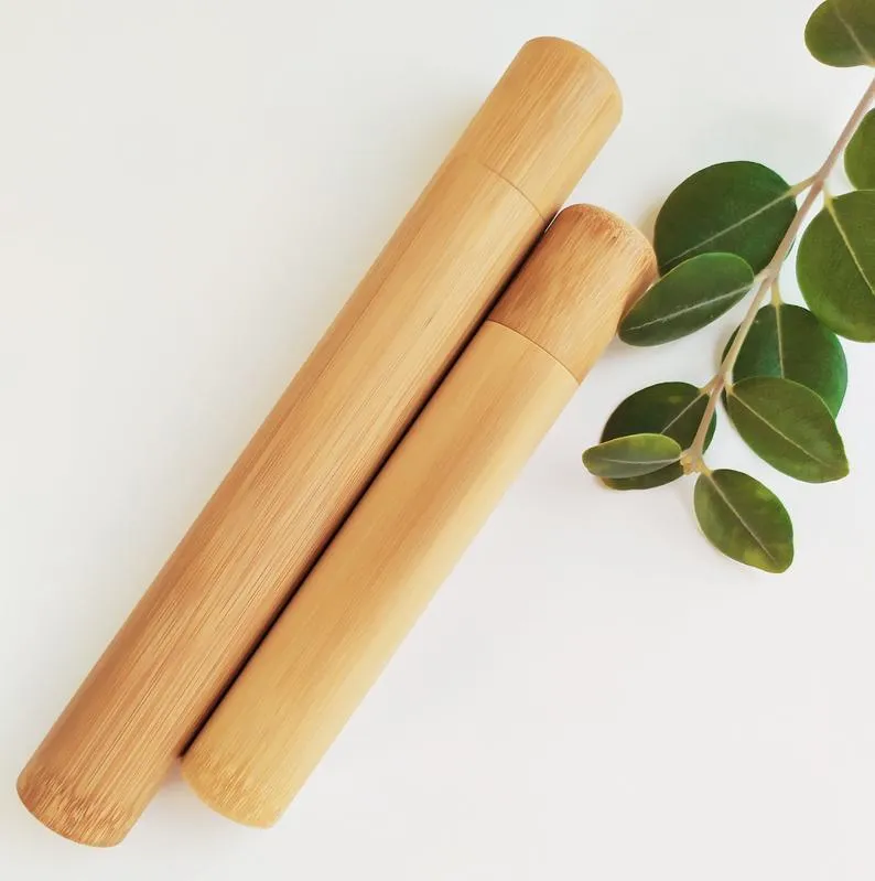 Sustainable Bamboo Travel Toothbrush Case: Lightweight, Natural, and Biodegradable