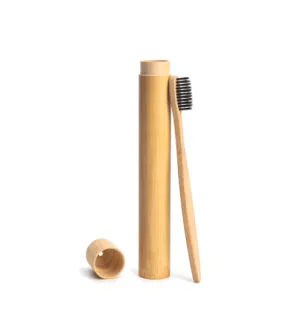 Sustainable Bamboo Travel Toothbrush Case: Lightweight, Natural, and Biodegradable