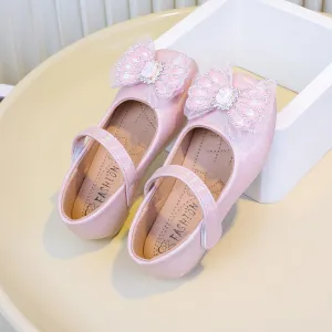 Sweet Princess Bow Shoes Elegant Bow Kid’s Shoes
