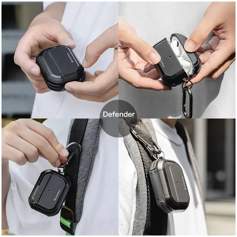 SwitchEasy Defender Rugged Utility Protective Case for Apple AirPods Pro 2&1