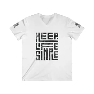 T-shirt Fitted Tee Shirt - Men's V-Neck Short Sleeve Basic Design