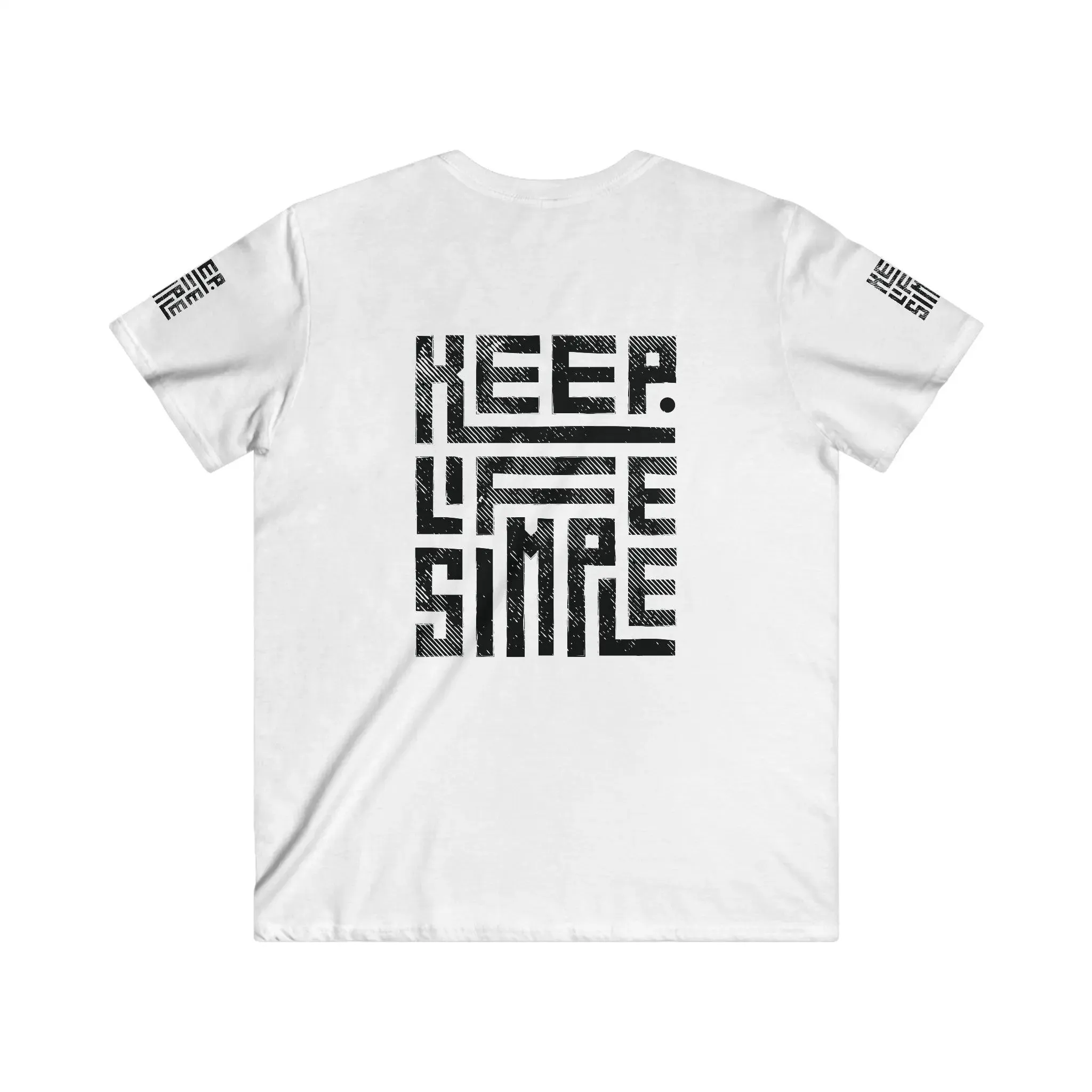 T-shirt Fitted Tee Shirt - Men's V-Neck Short Sleeve Basic Design