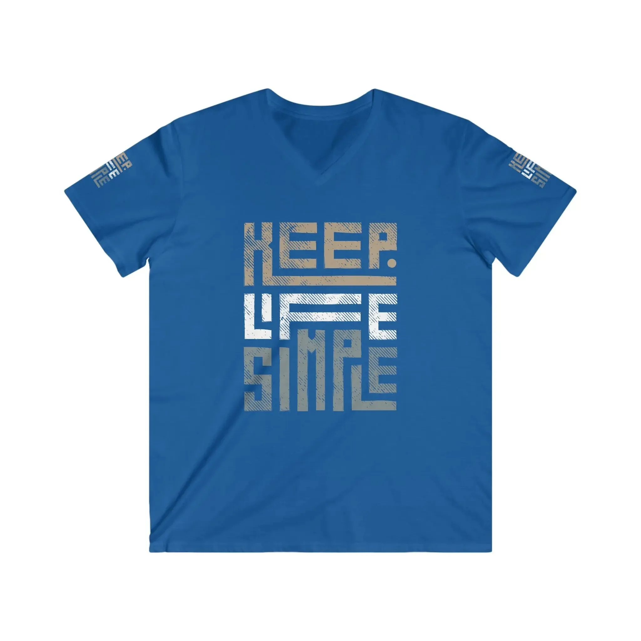 T-shirt Fitted Tee Shirt - Men's V-Neck Short Sleeve Basic Design