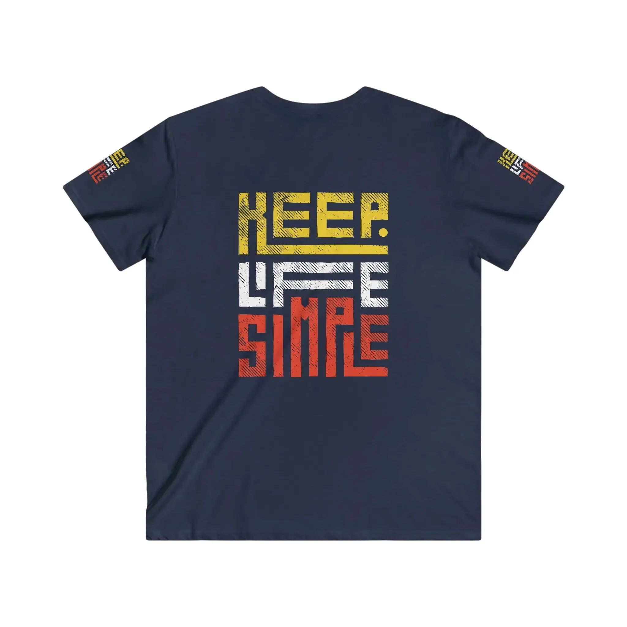 T-shirt Fitted Tee Shirt - Men's V-Neck Short Sleeve Basic Design