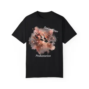 T-shirt Regular Santa Claus en Dinosaurios/T-shirt divertida/Navidad