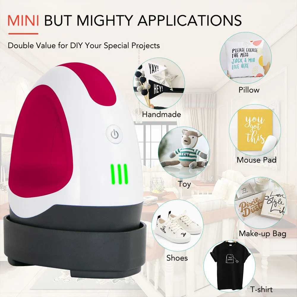 [T-shirts Bundle] Mini Heat Press Machine   2 pcs T-shirts & Materials Bundle ≥$60