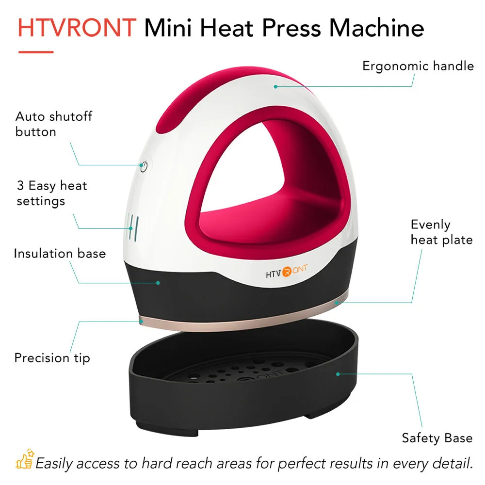 [T-shirts Bundle] Mini Heat Press Machine   2 pcs T-shirts & Materials Bundle ≥$60