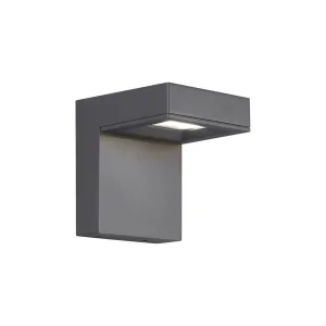 Taag 6 In. LED Outdoor Wall Sconce 4000K Gray Finish