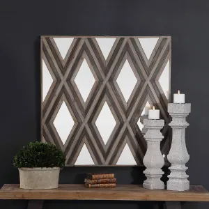 TAHIRA WOOD WALL DECOR, SQUARE