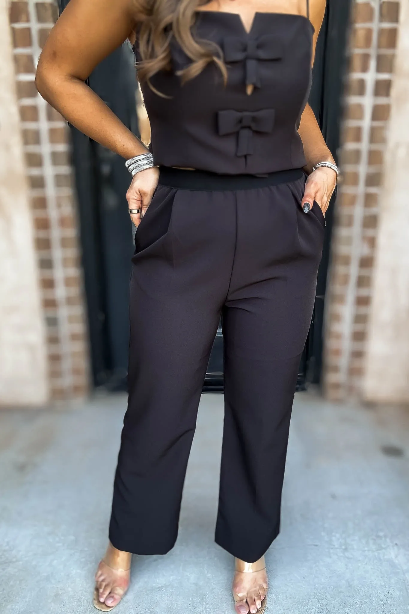 Take Me Out Tonight Black Pants