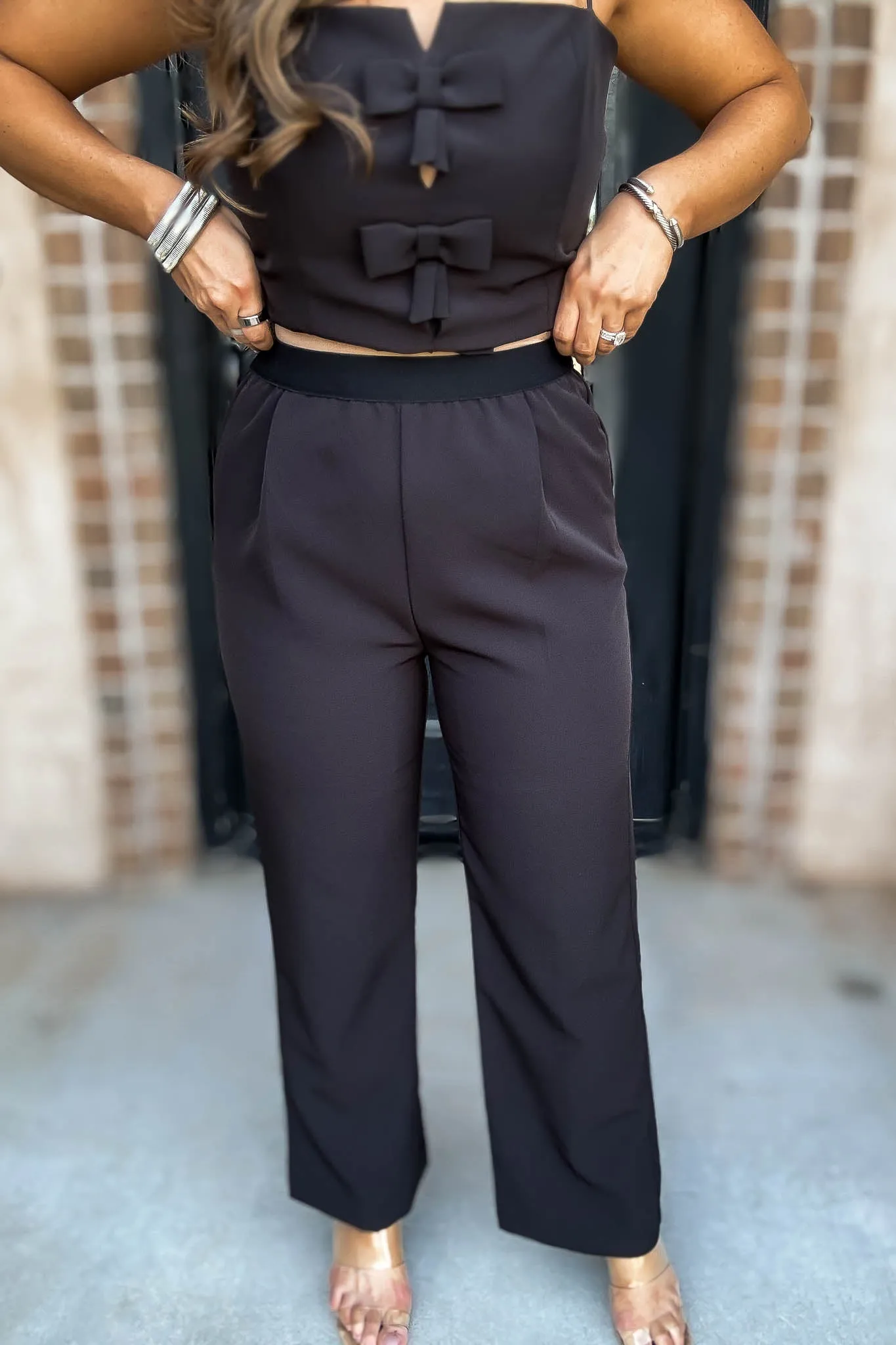 Take Me Out Tonight Black Pants