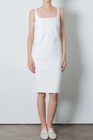 Taleen Stretch Tank Dress - White