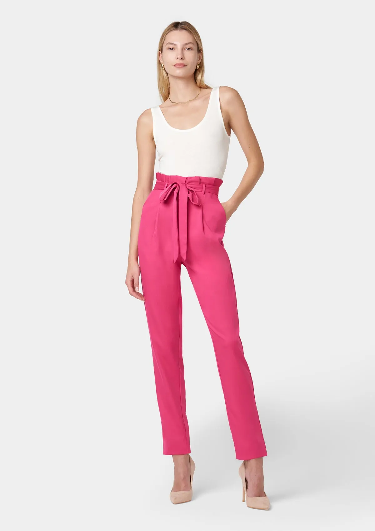 Tall Lily Tie Waist Skinny Pants