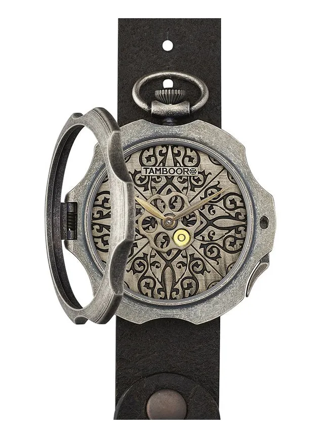 TAMBOORO Men’s watch - TATTOO - DIRTY SILVER - TB-101-SL-SL-CP