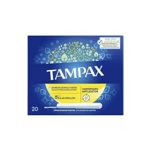 TAMPAX REGULAR CARDBOARD APPLICATOR 20PCS
