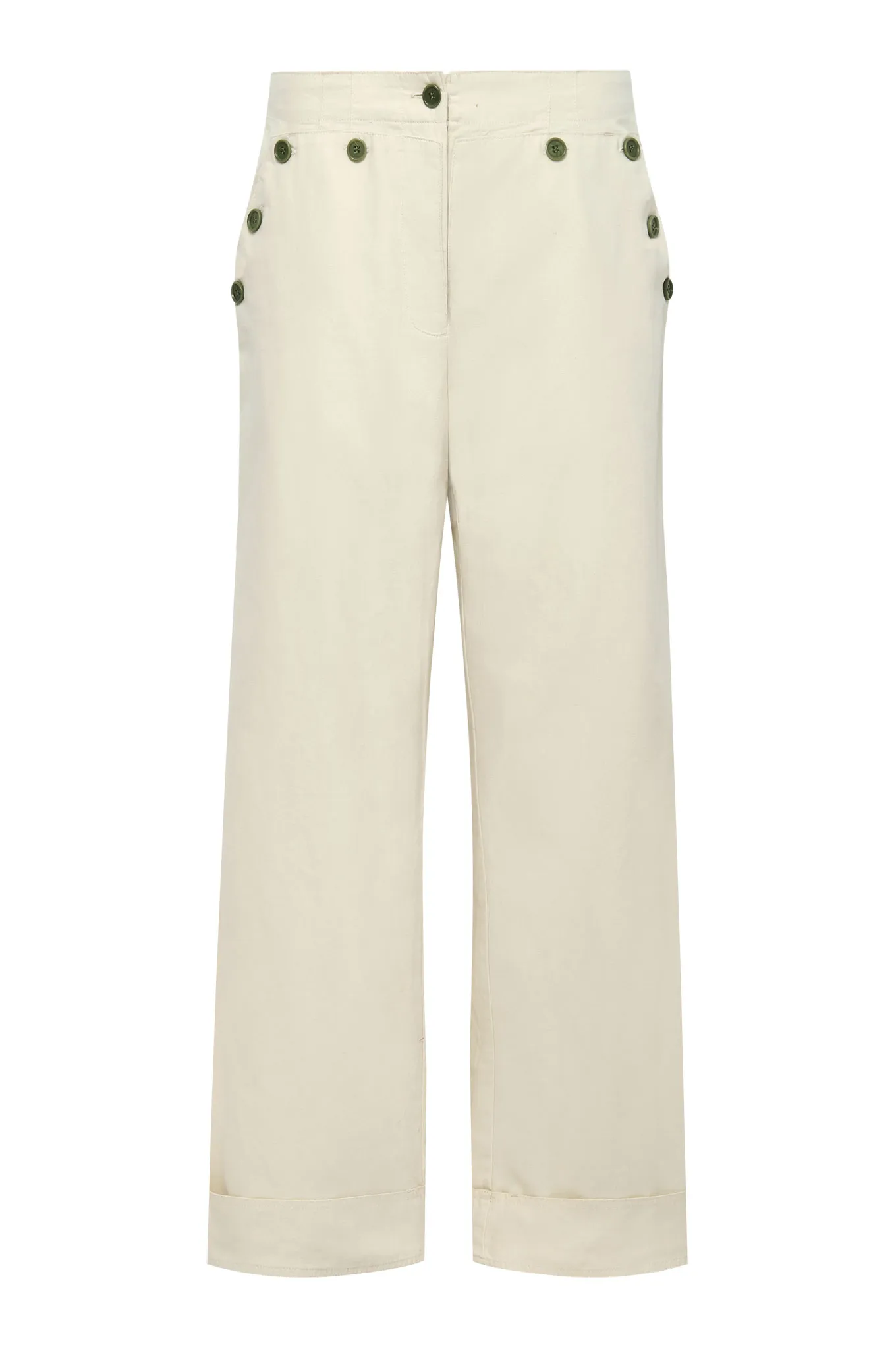 Tansy Cotton Trousers White