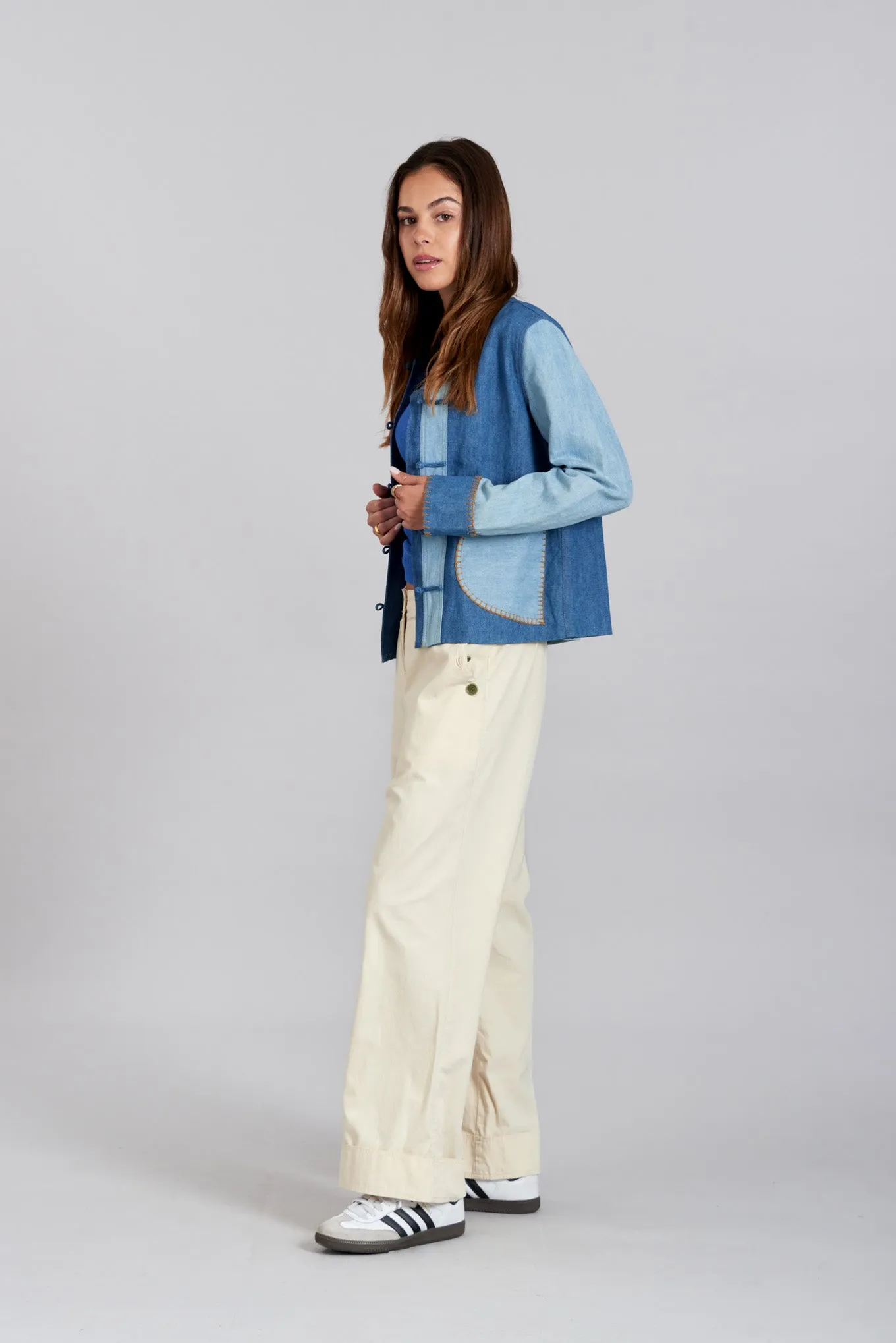 Tansy Cotton Trousers White
