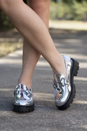 Tatiana Chunky Loafers - Silver