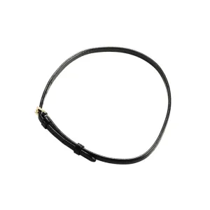 TATTINI FLASH STRAP NOSEBAND MADE OF FAUX LEATHER Black