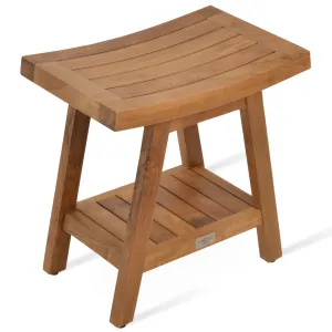 Teak Shower Bench Borneo Patio Foot Stool