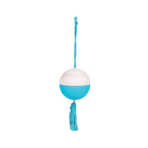 Teal Wooden & Tassel Ornament