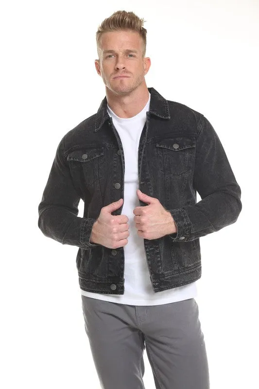 TEEK - Black Men's Denim Jacket