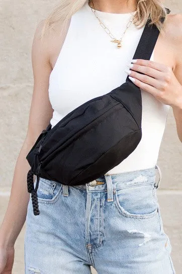 TEEK - Nylon Crescent Sling Belt Fanny Bag