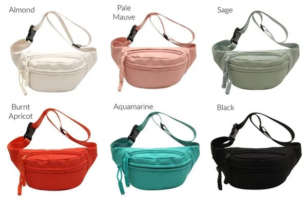 TEEK - Nylon Crescent Sling Belt Fanny Bag