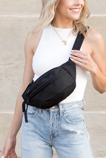TEEK - Nylon Crescent Sling Belt Fanny Bag