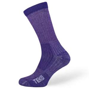 TEKO eco HIKE 2.0 MERINO WOOL Light Hiking Socks - Enhanced Comfort - Purple